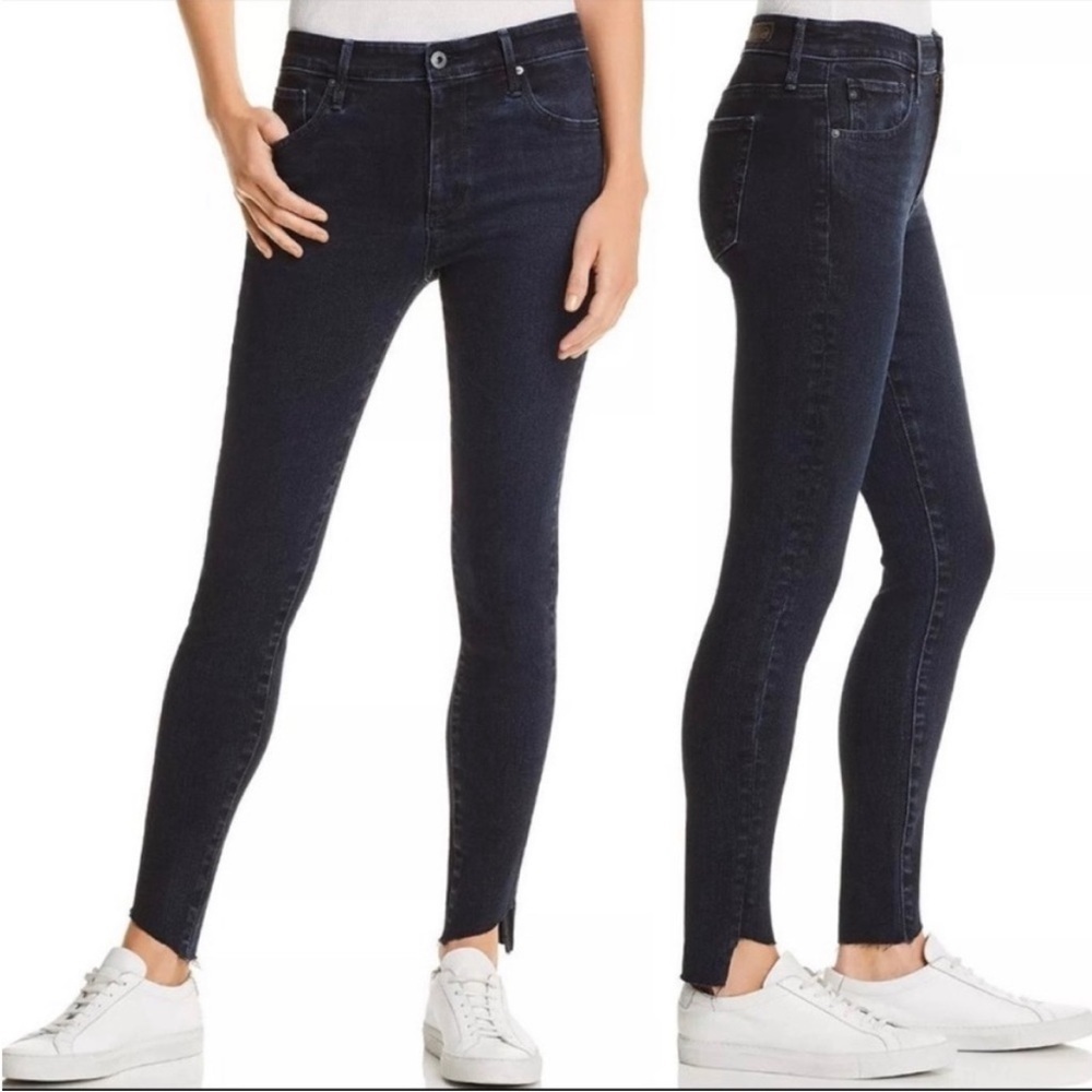 AG Adriano Goldschmied The Farrah High Rise
Skinny Ankle Jeans Black 27